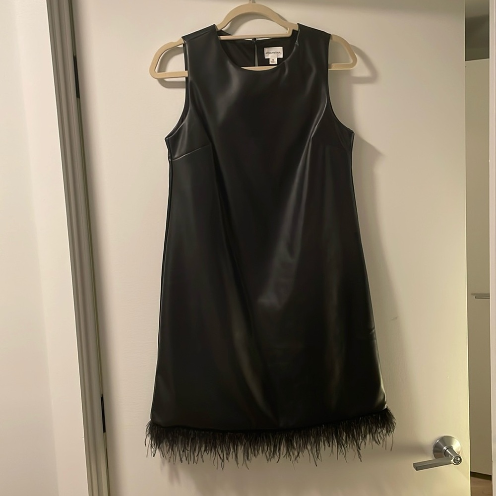 LIKE NEW Forcynthia Faux Leather Dress (S)